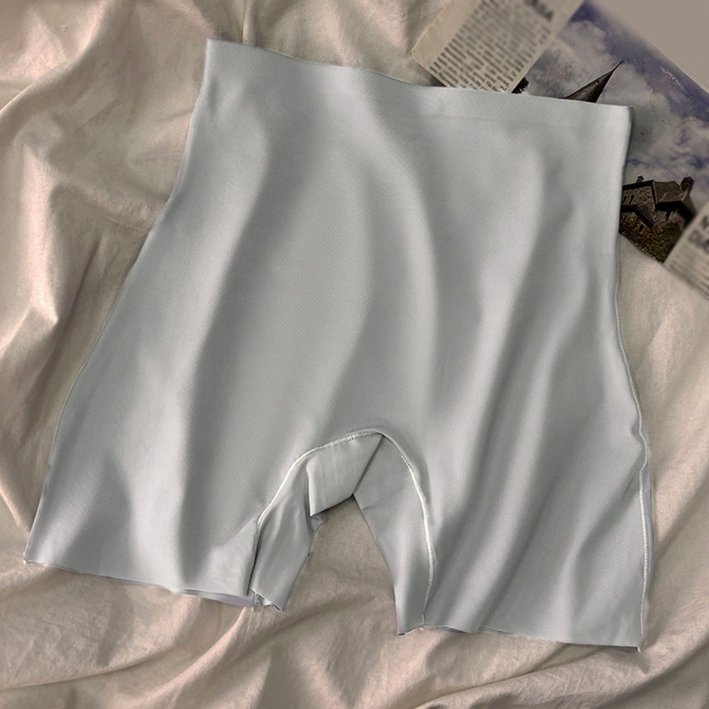Ladies High Waist Four Corner Panties Ice Silk Cotton Blend Breathable Style