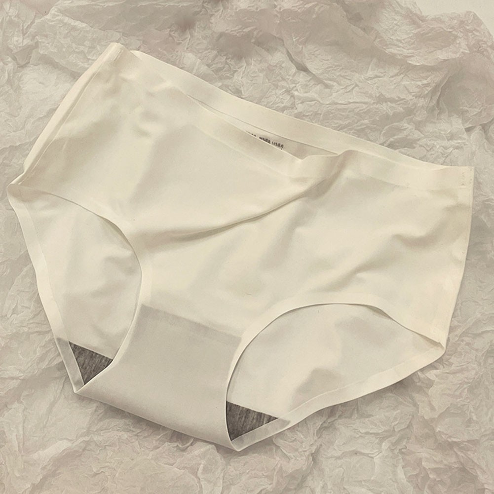 Lady Breathable Ice Silk Triangle Underwear Mid Waist Hip Lifting Design - Picture 6 of 13