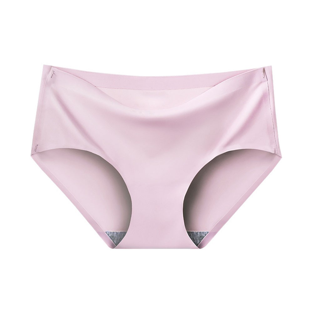 Lady Breathable Ice Silk Triangle Underwear Mid Waist Hip Lifting Design - Picture 10 of 13