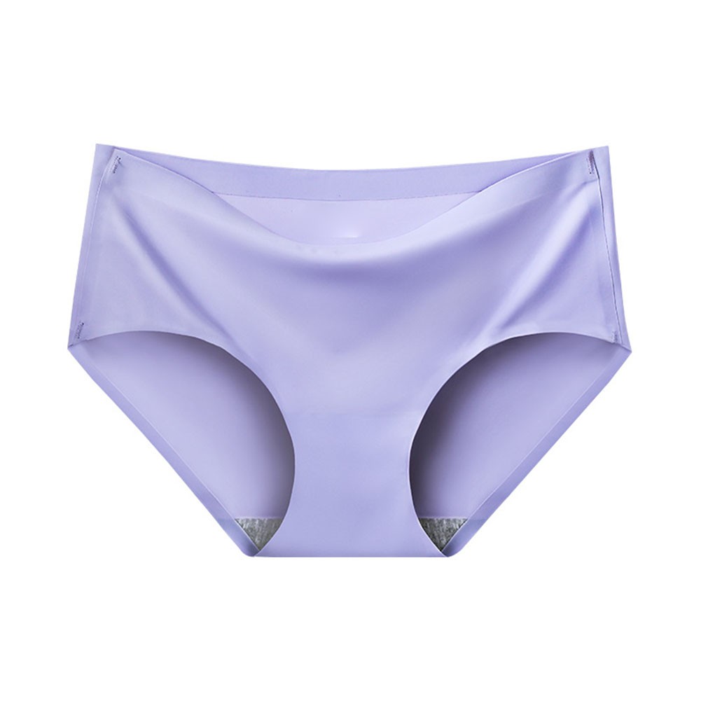 Lady Breathable Ice Silk Triangle Underwear Mid Waist Hip Lifting Design - Picture 9 of 13
