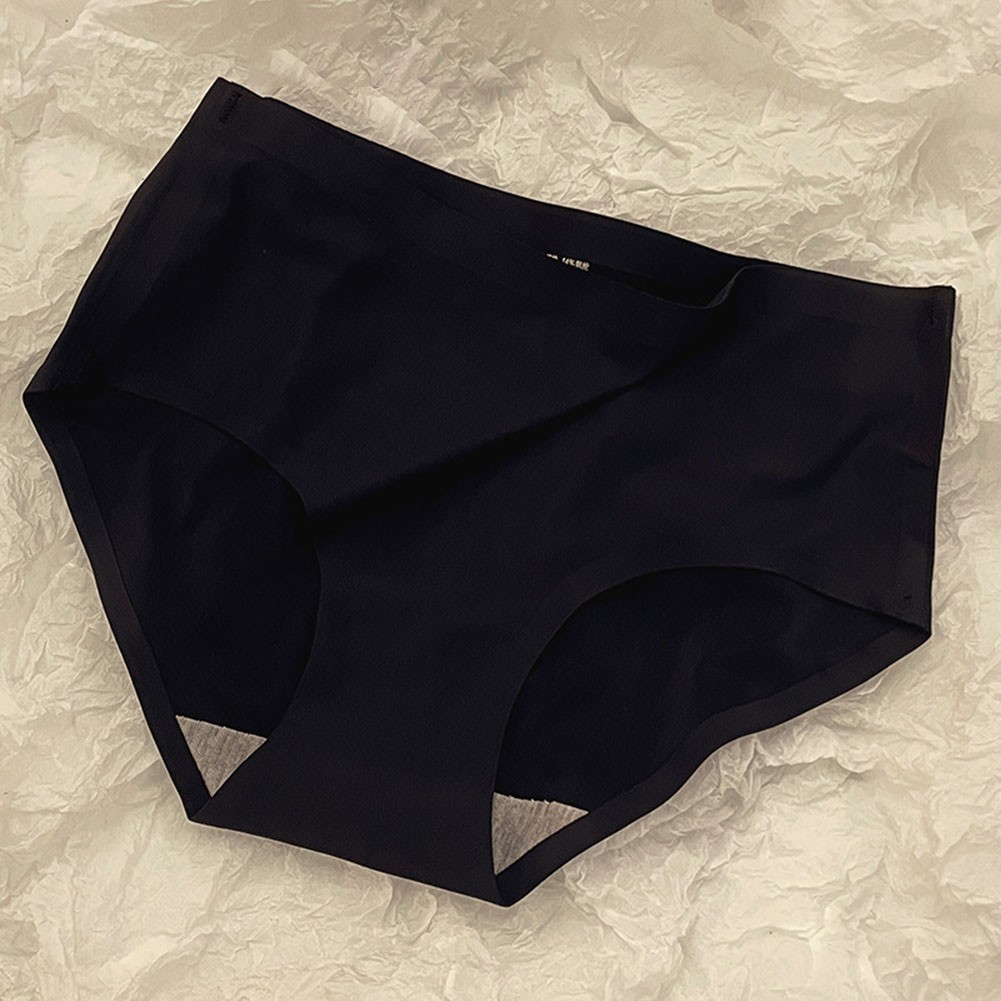 Lady Breathable Ice Silk Triangle Underwear Mid Waist Hip Lifting Design - Picture 7 of 13