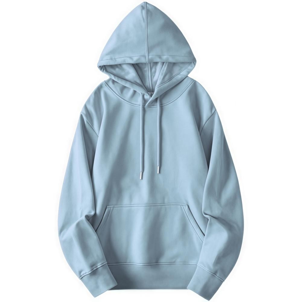 Spring And Autumn Wear Hoodie Drawstring Hoodie Brand New Pure Color Pattern - Picture 17 of 79