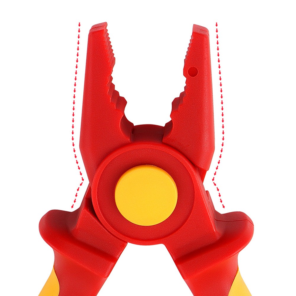 1000V Rated Insulated Pliers for Electricians Secure Grip Forged Steel Build - Picture 15 of 21