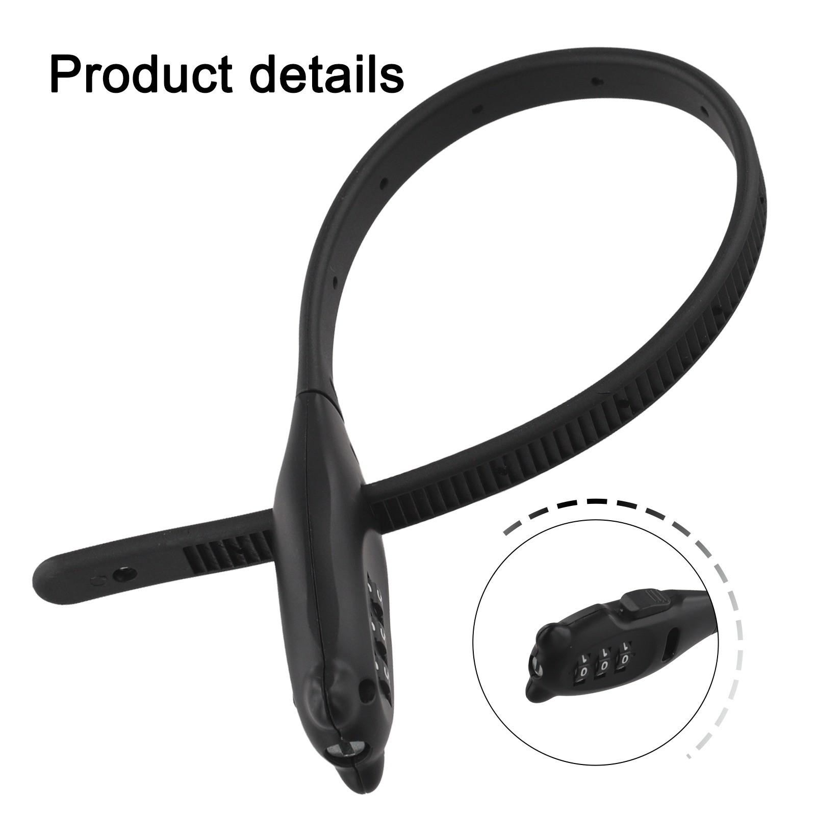 Lightweight Password Cable Lock Adjustable and Easy to Use for Bike Security
