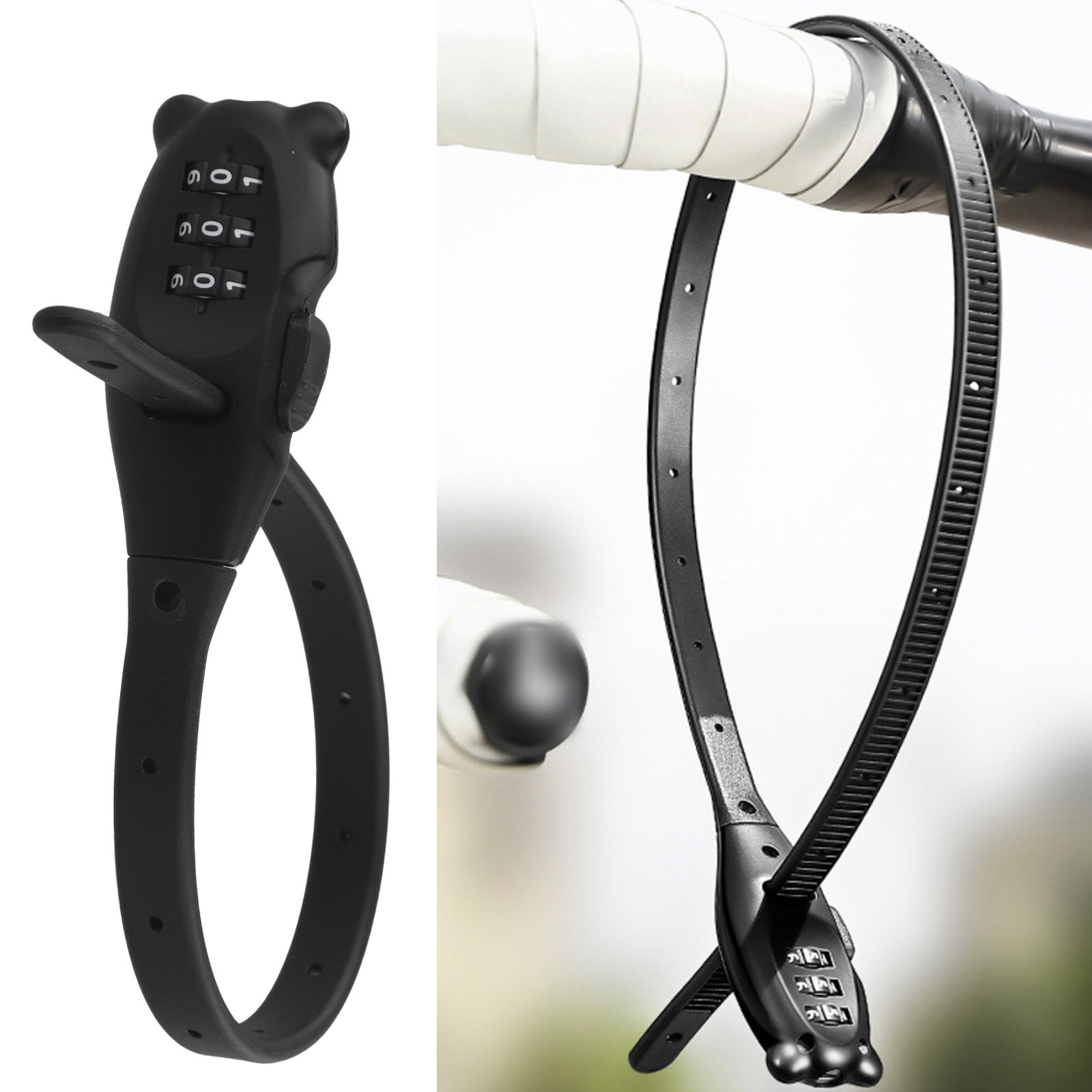 Lightweight Password Cable Lock Adjustable and Easy to Use for Bike Security