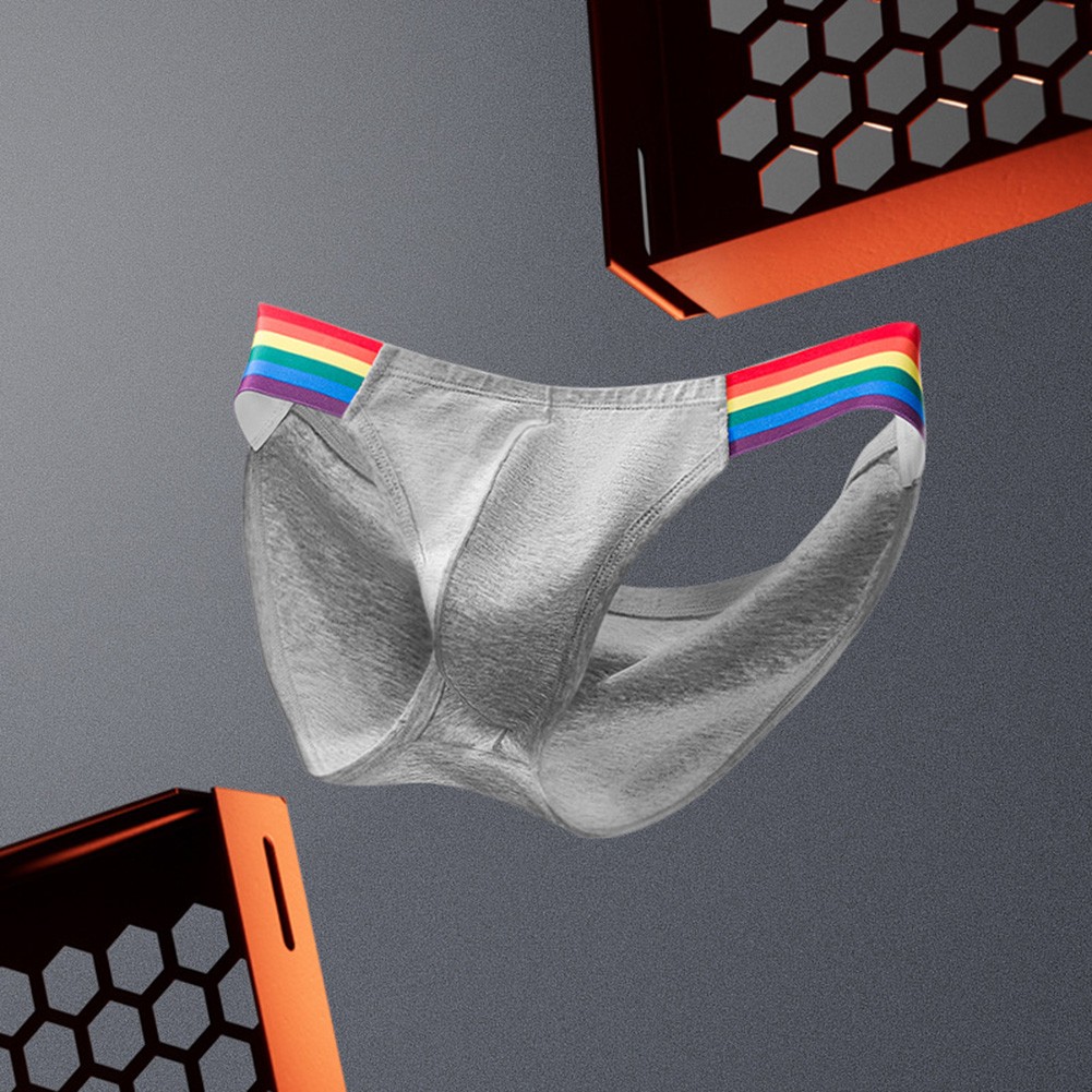 Baumwolle Herren Slip mit Ausbuchtung Beutel hohe Gabel atmungsaktiv niedrige Taille Unterwäsche - Bild 18 von 28