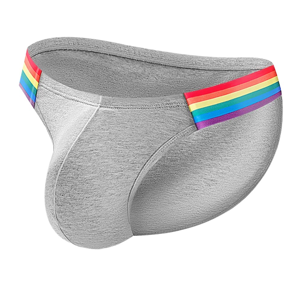 Baumwolle Herren Slip mit Ausbuchtung Beutel hohe Gabel atmungsaktiv niedrige Taille Unterwäsche - Bild 16 von 28