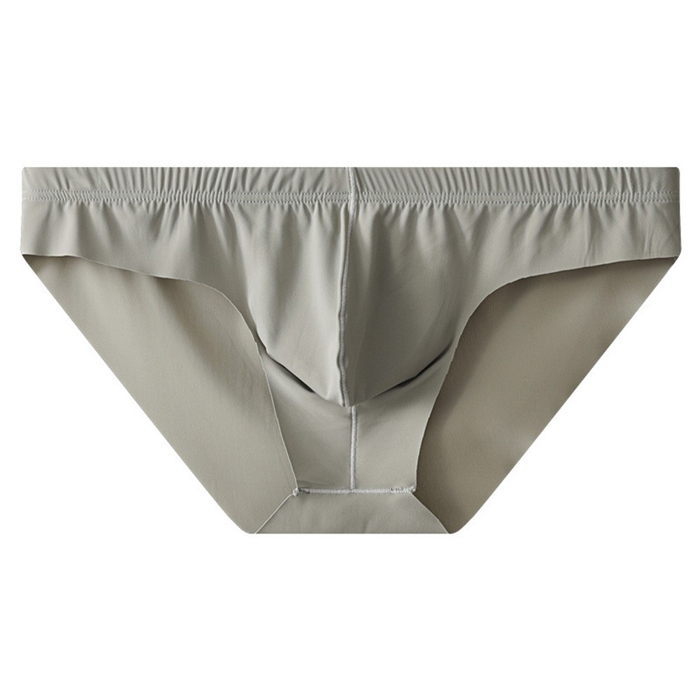 Men Ultra Thin Breathable Seamless Underwear Bulge Pouch Briefs Black White - Picture 13 of 16