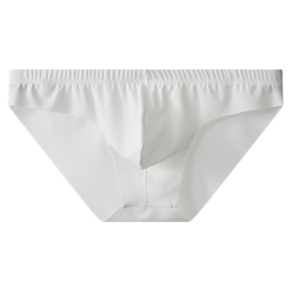 Men Ultra Thin Breathable Seamless Underwear Bulge Pouch Briefs Black White - Picture 10 of 16
