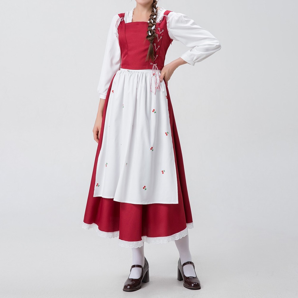 Princess Dress Suit Little Red Riding Hood Dress Costume Parties Casual Wear - Picture 14 of 44