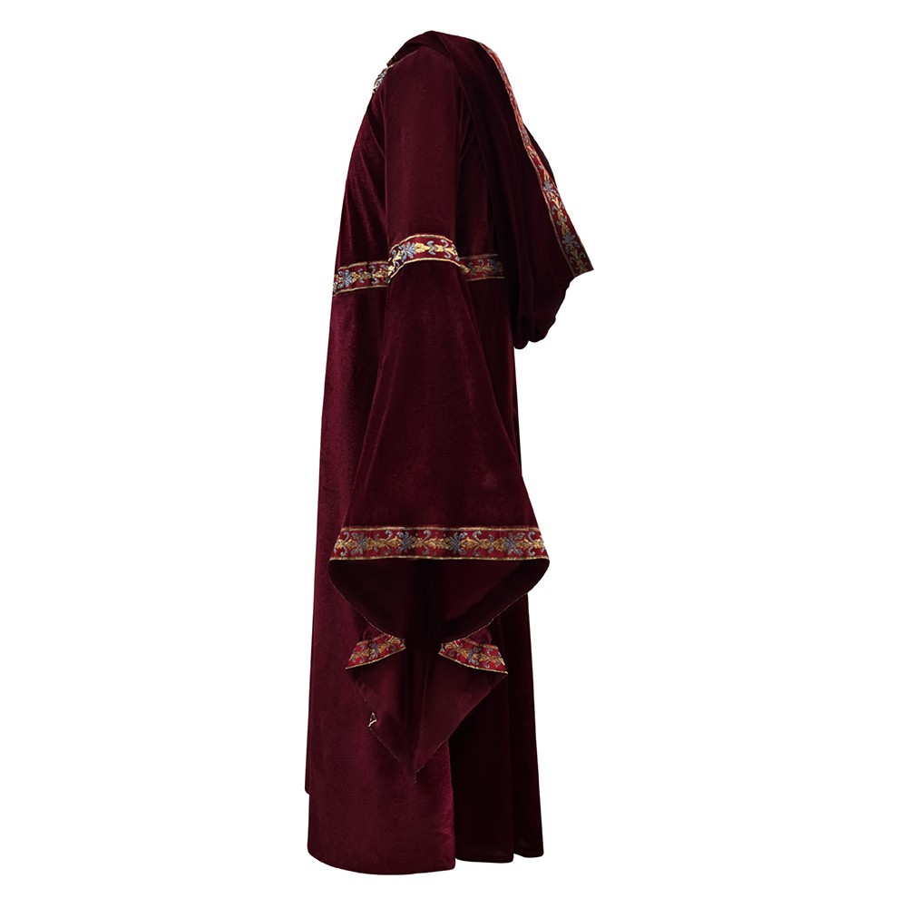 Medieval Sorceress Hooded Dress for Women Costume Party and Stage Play - Picture 31 of 40