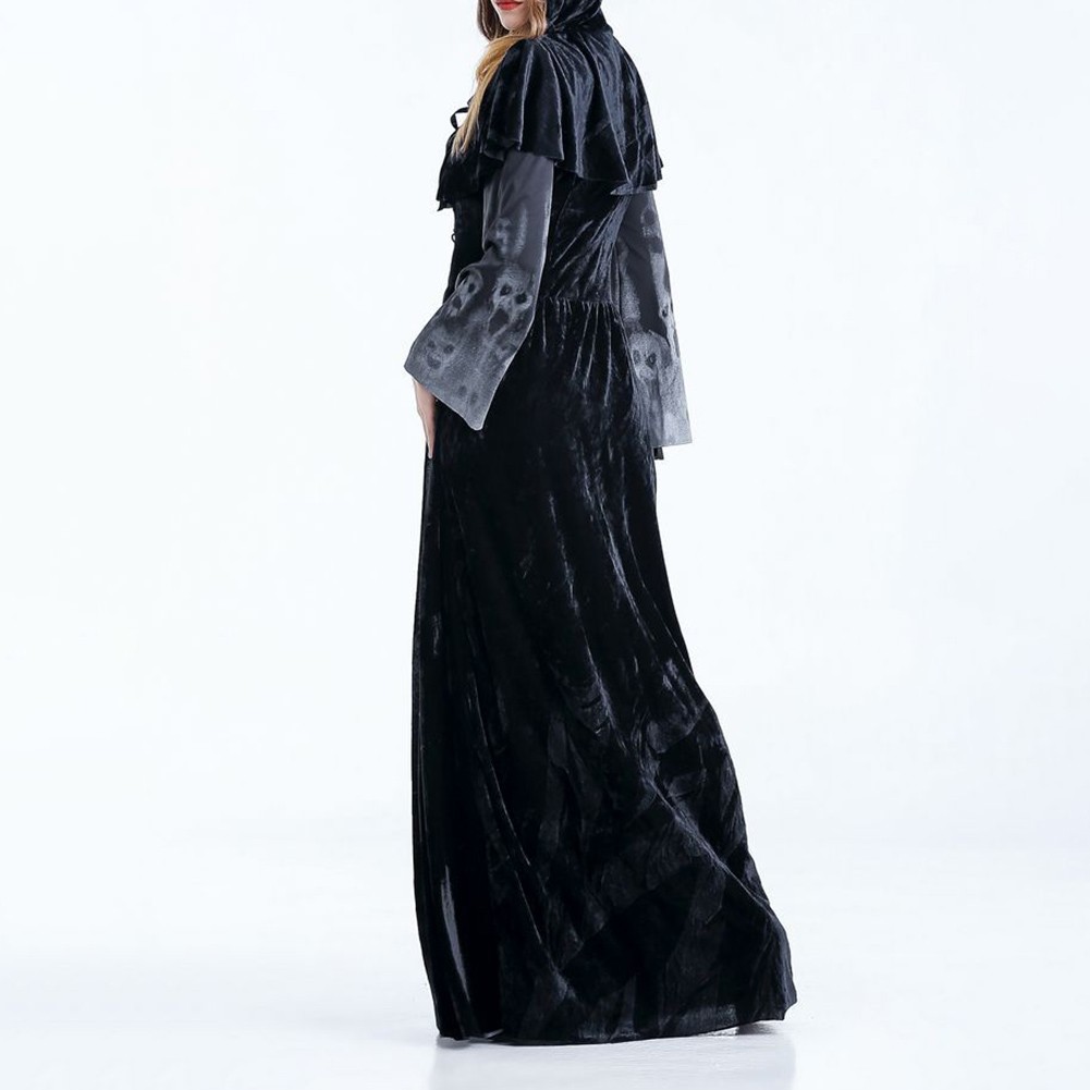 Black Cape Skirt Little Devil Vampire Women Costume Dress for Cosplay Events - Picture 15 of 20