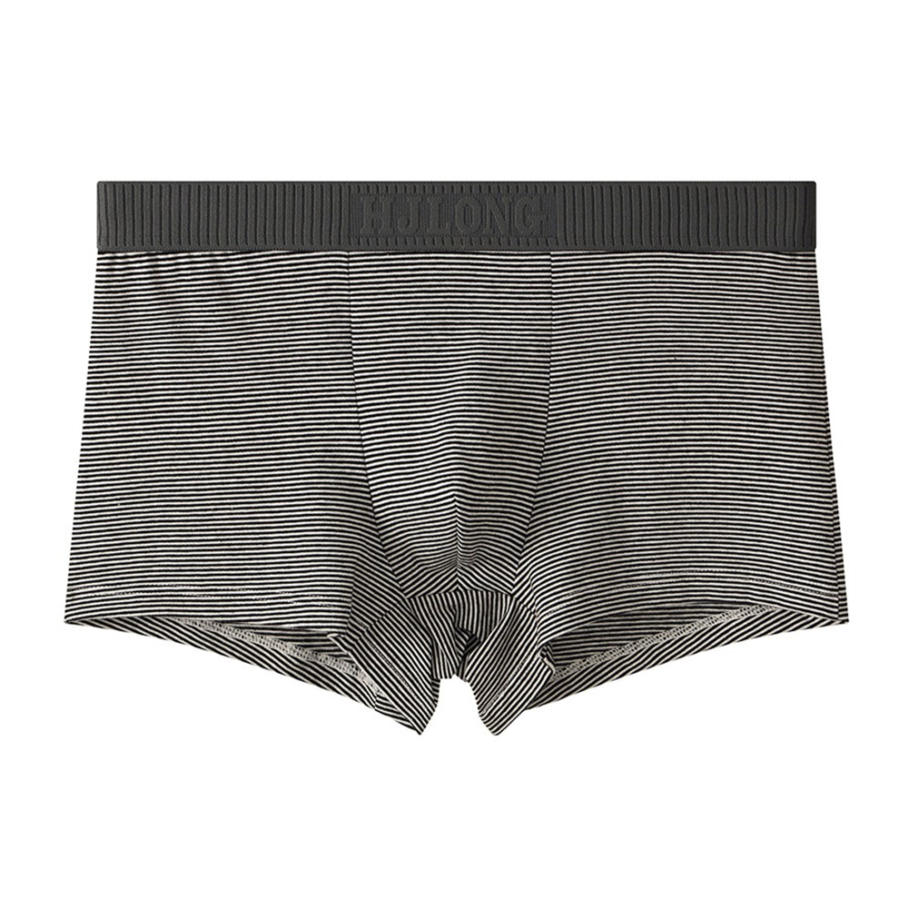 Comfortable Cotton Men Boxers Breathable Underpants Pouch Stripe Pattern - Picture 9 of 15
