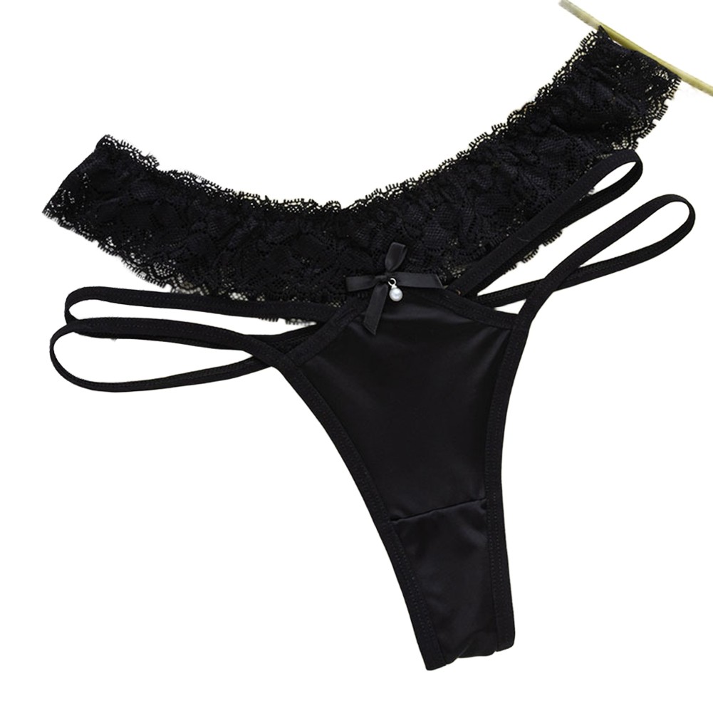 Lace Thong Underwear for Women Soft Breathable Seamless Triangle Pants