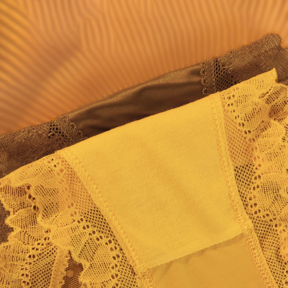 Ice Silk Unterwäsche für Damen atmungsaktive Triangelhose mit Satin Mesh - Bild 15 von 30