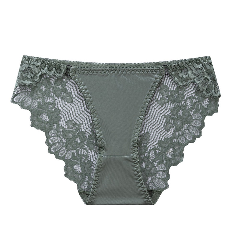 Comfortable Lace Satin Women's Underwear Low Waist Style for Daily Use - Picture 21 of 34