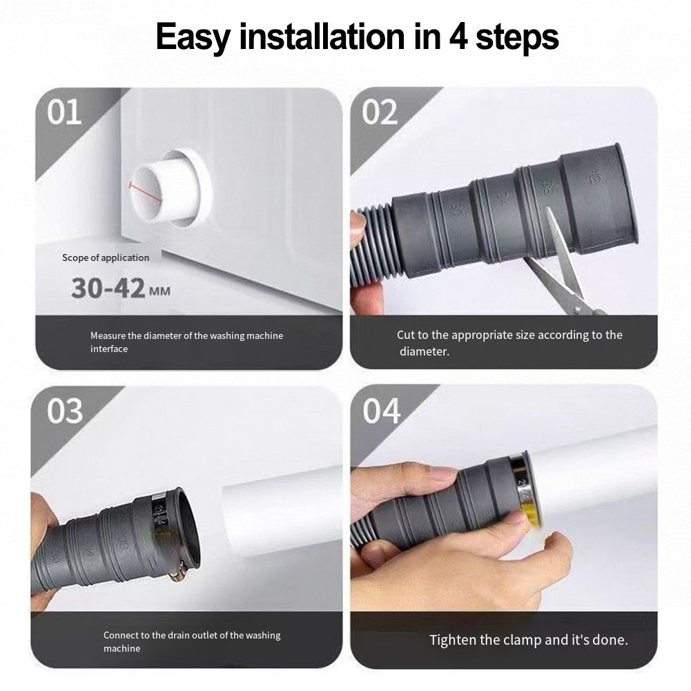 Adjustable Adapter Caravan Drain Pipe Collapsible for Motorhome Sewer Hose Kit