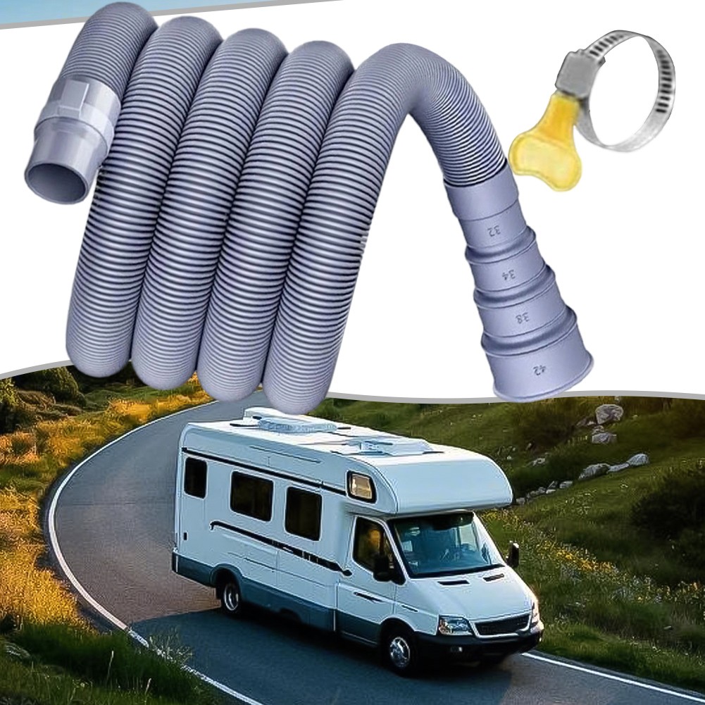 Adjustable Adapter Caravan Drain Pipe Collapsible for Motorhome Sewer Hose Kit