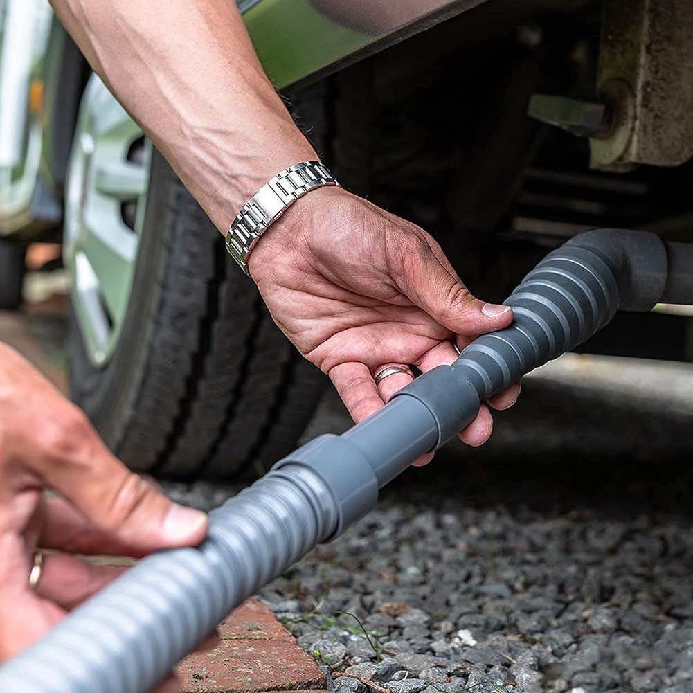 Adjustable Adapter Caravan Drain Pipe Collapsible for Motorhome Sewer Hose Kit