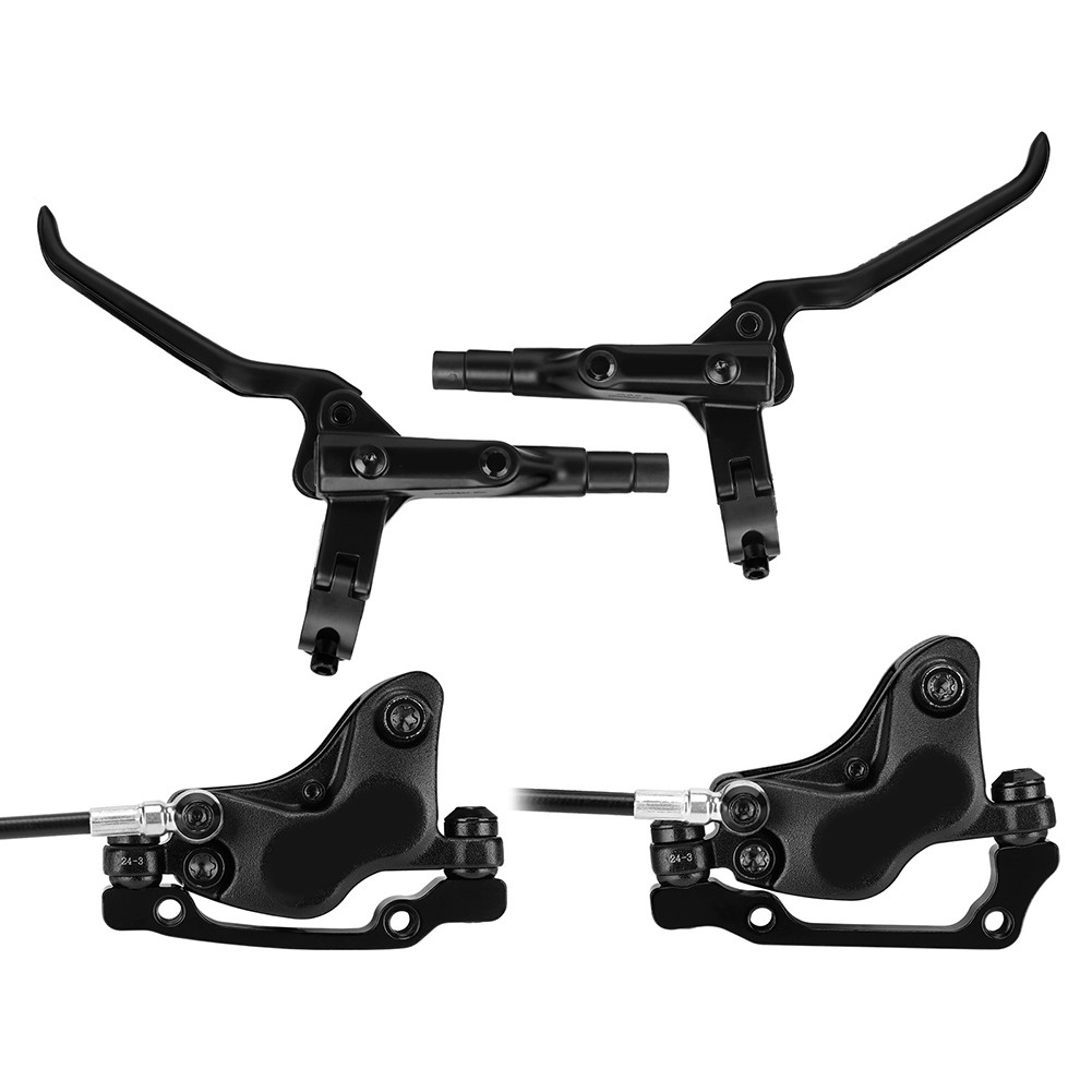 Hydraulic Disc Brake Set Front Rear 4 Piston Split Tube for Mountain Bike