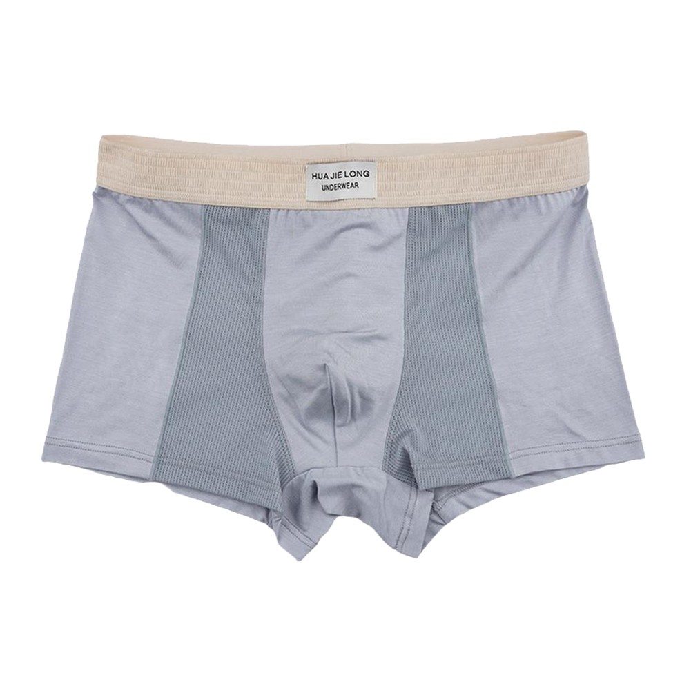 Comfortable Men Ice Silk Underwear Boxers Briefs Pouch Wear Resistant Fabric - Picture 8 of 15
