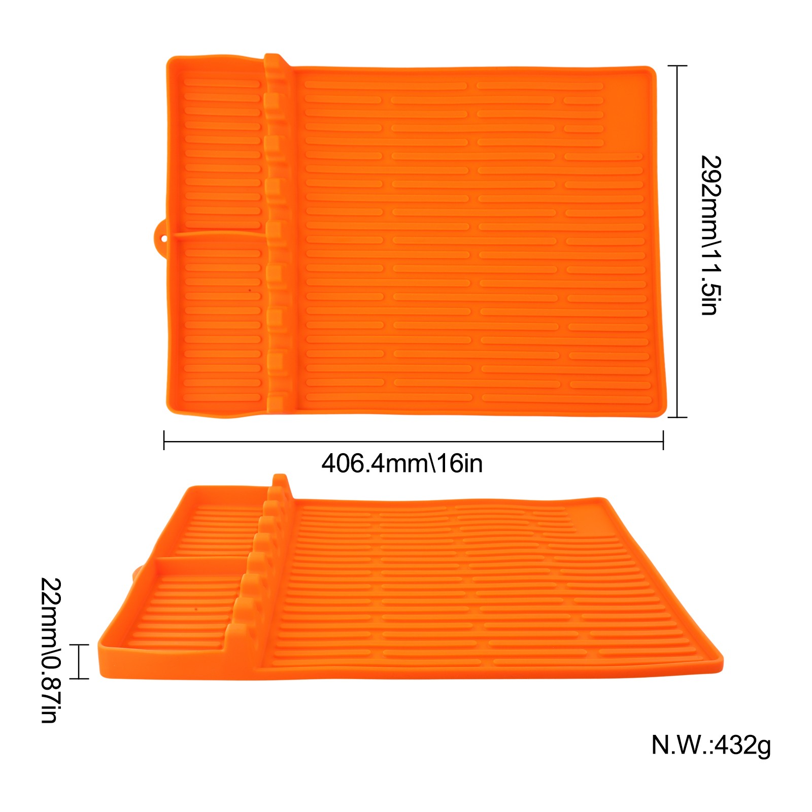 Silicone Griddle Mat Multi Purpose Large Spatula & Drip Pad for Grilling Needs