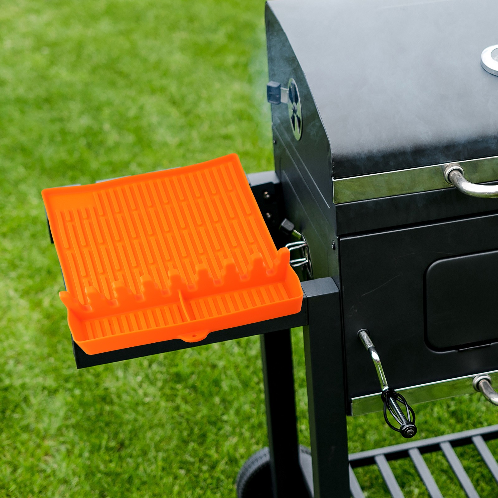 Silicone Griddle Mat Multi Purpose Large Spatula & Drip Pad for Grilling Needs
