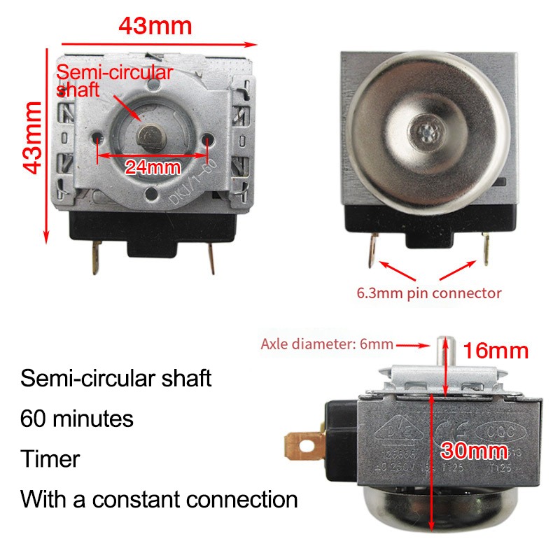 Dual Duration Settings Electric Pressure Cooker Timer Always-on Timer Function