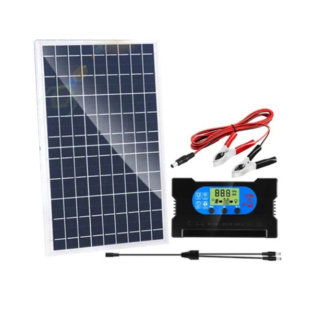Dualchip 10W Solar Controller Set for Outdoor Use with Mobile and EV Charging