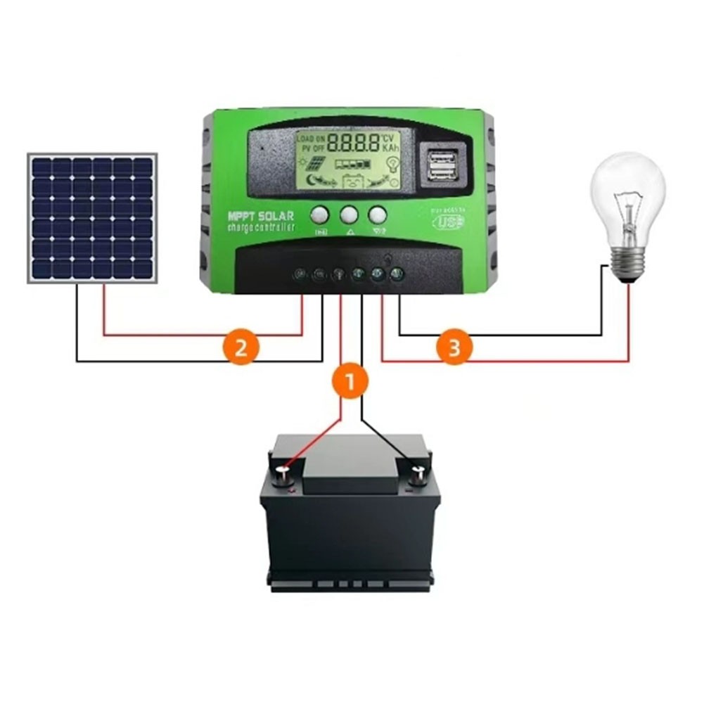 100A MPPT Solarregler für 12V 24V Batterie mit Smart Charging Wasserdicht - Bild 15 von 21
