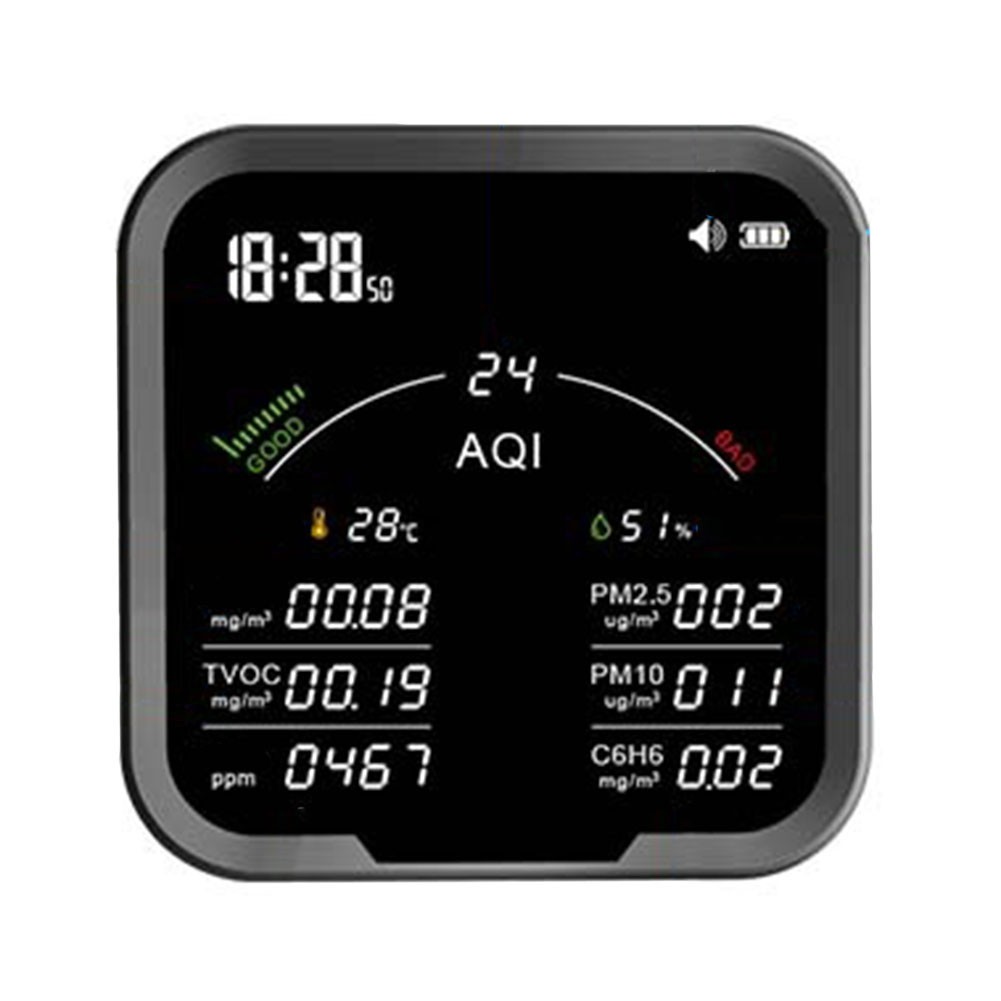 Wifi Enabled 10 in 1 Indoor Air Quality Tester with PM25 and Temperature - Picture 22 of 26