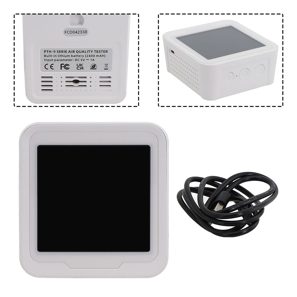 Wifi Enabled 10 in 1 Indoor Air Quality Tester with PM25 and Temperature - Picture 26 of 26