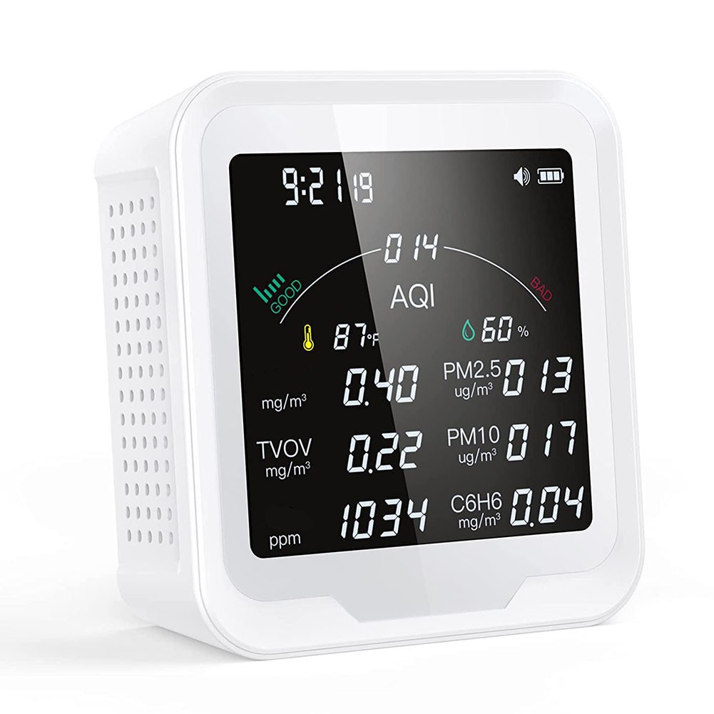 Wifi Enabled 10 in 1 Indoor Air Quality Tester with PM25 and Temperature - Picture 25 of 26