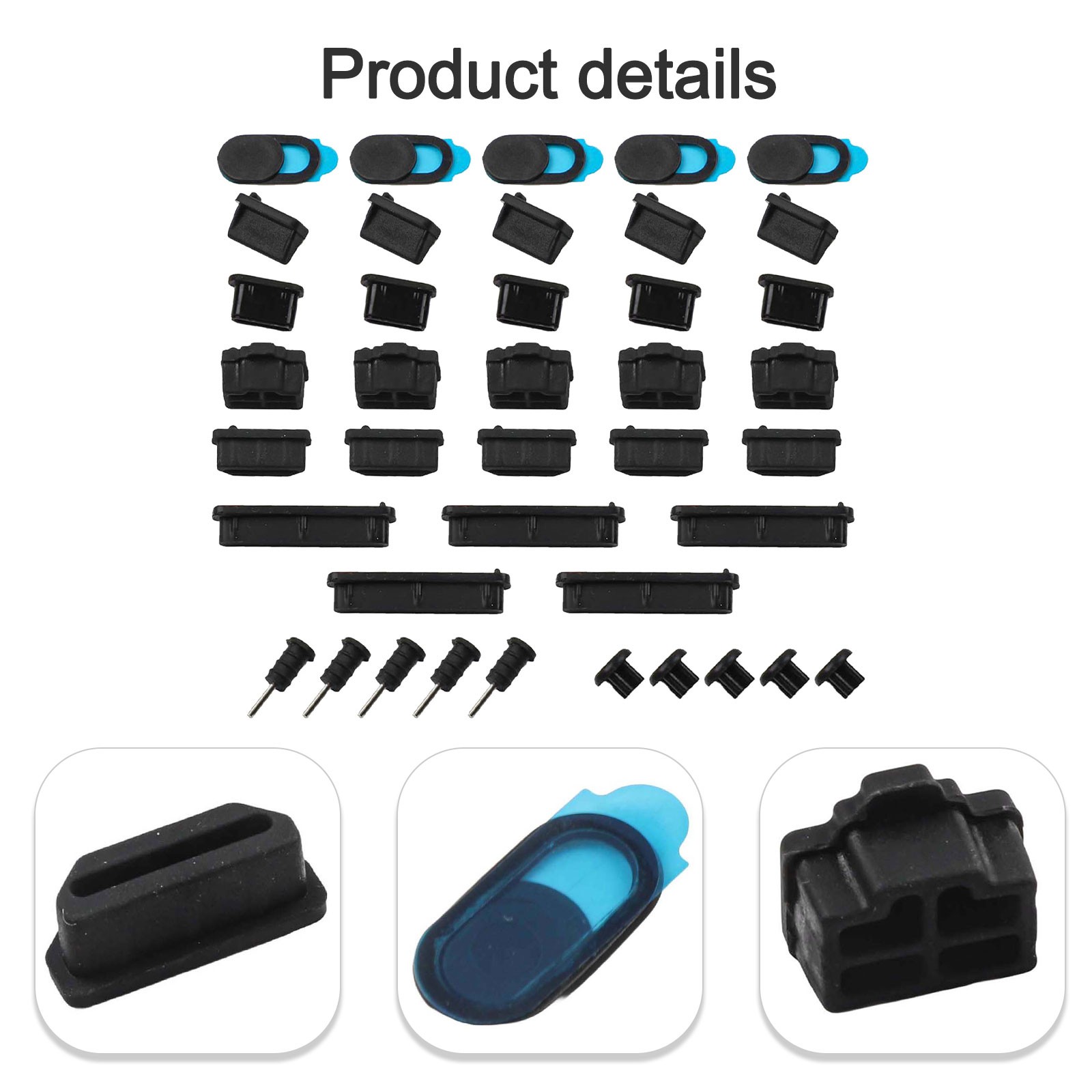 40 Pack Anti Dust Cover Set for USB A Type Female Ports Keep Devices Dust - Photo 18/29