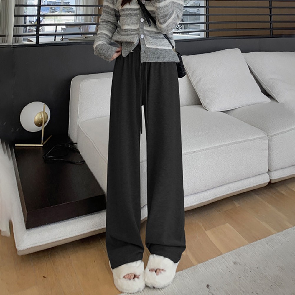 Casual Pants for Women Wide Leg High Waist Lightweight Polyester Blend - Picture 9 of 17