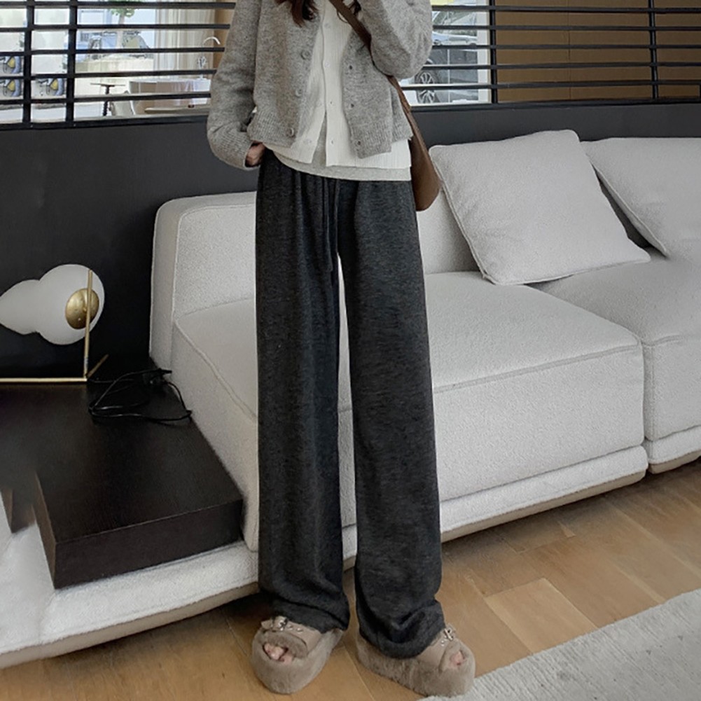 Casual Pants for Women Wide Leg High Waist Lightweight Polyester Blend - Picture 10 of 17