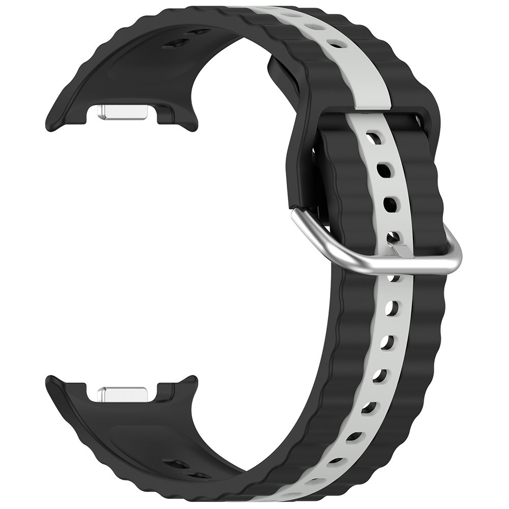 Comfort Fit Silicone Vertical Stripe Strap for Samsung Watch8 Classic 47MM - Picture 4 of 7