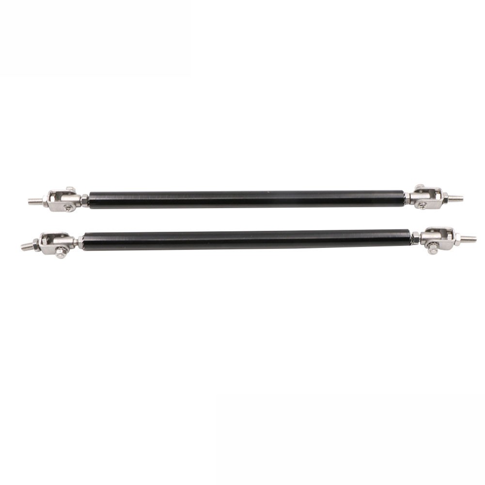 Adjustable Car Front Lip Splitter Support Rods Pair 20cm Stainless Steel Rods