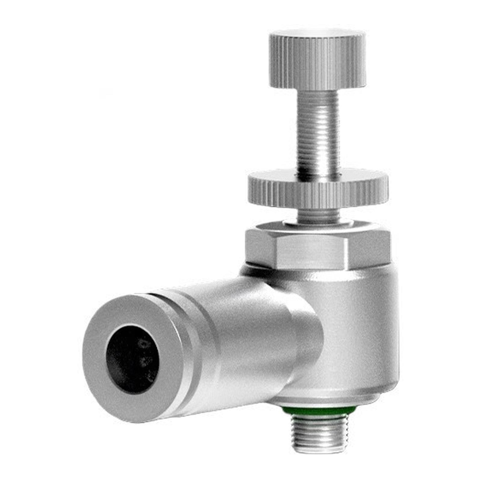 Throttle Valve with M5 Thread Control and Quick Connect Features