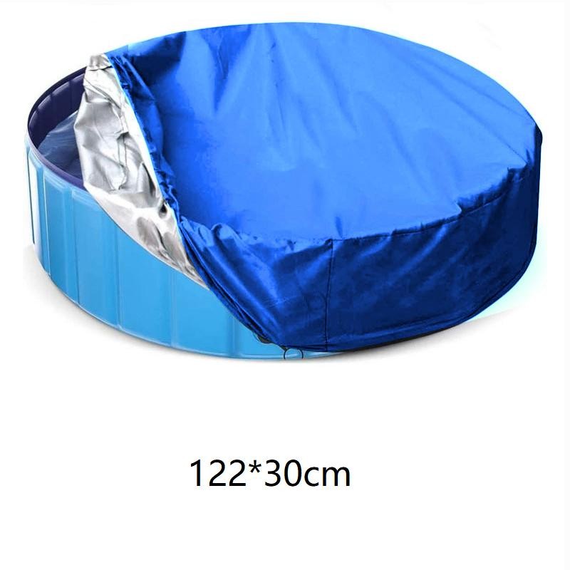 Cubierta de piscina azul para patio actividades al aire libre fácil de quitar