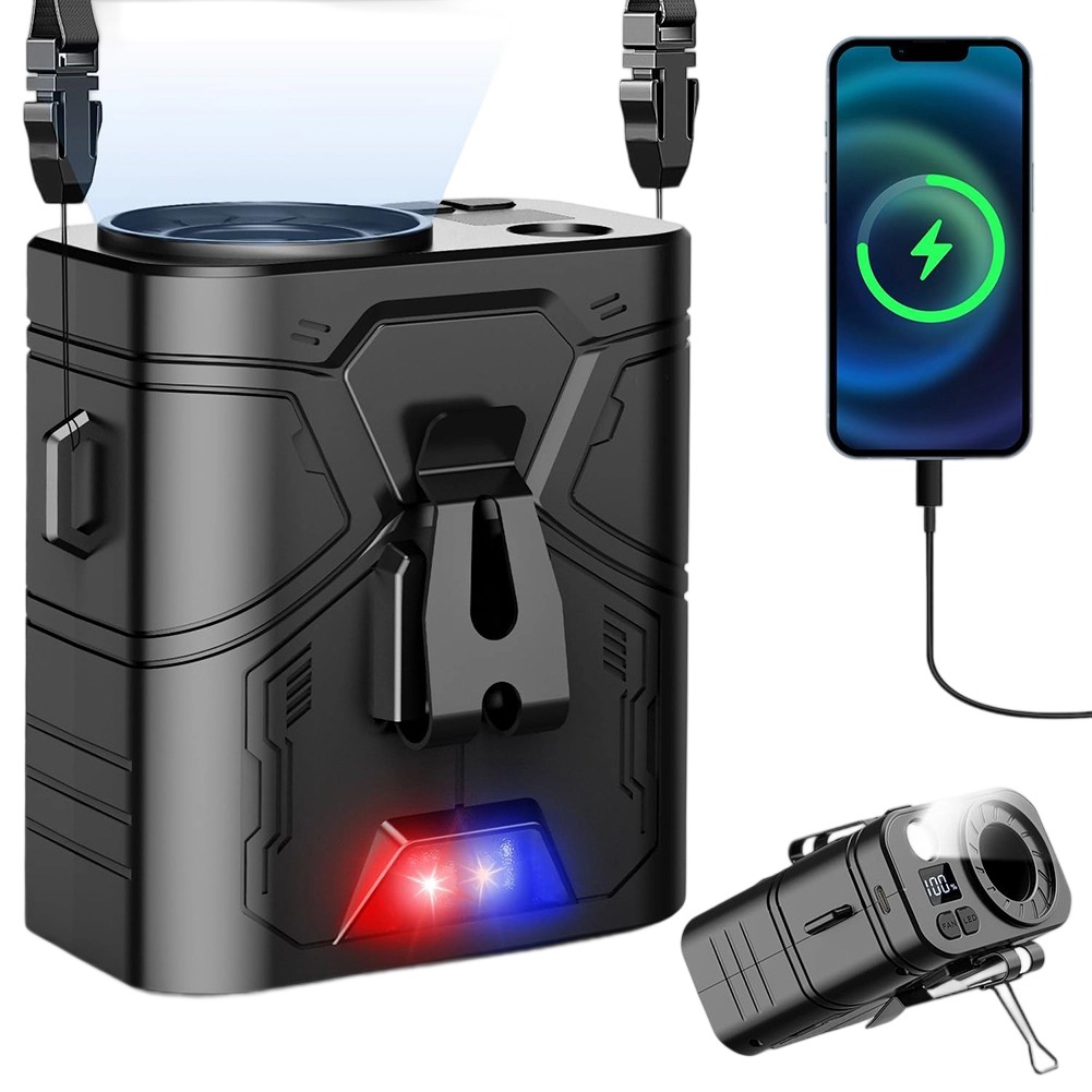 Portable Waist Fan LED Light 5 Speed Settings 20000mAh Rechargeable Battery - Bild 31 von 41