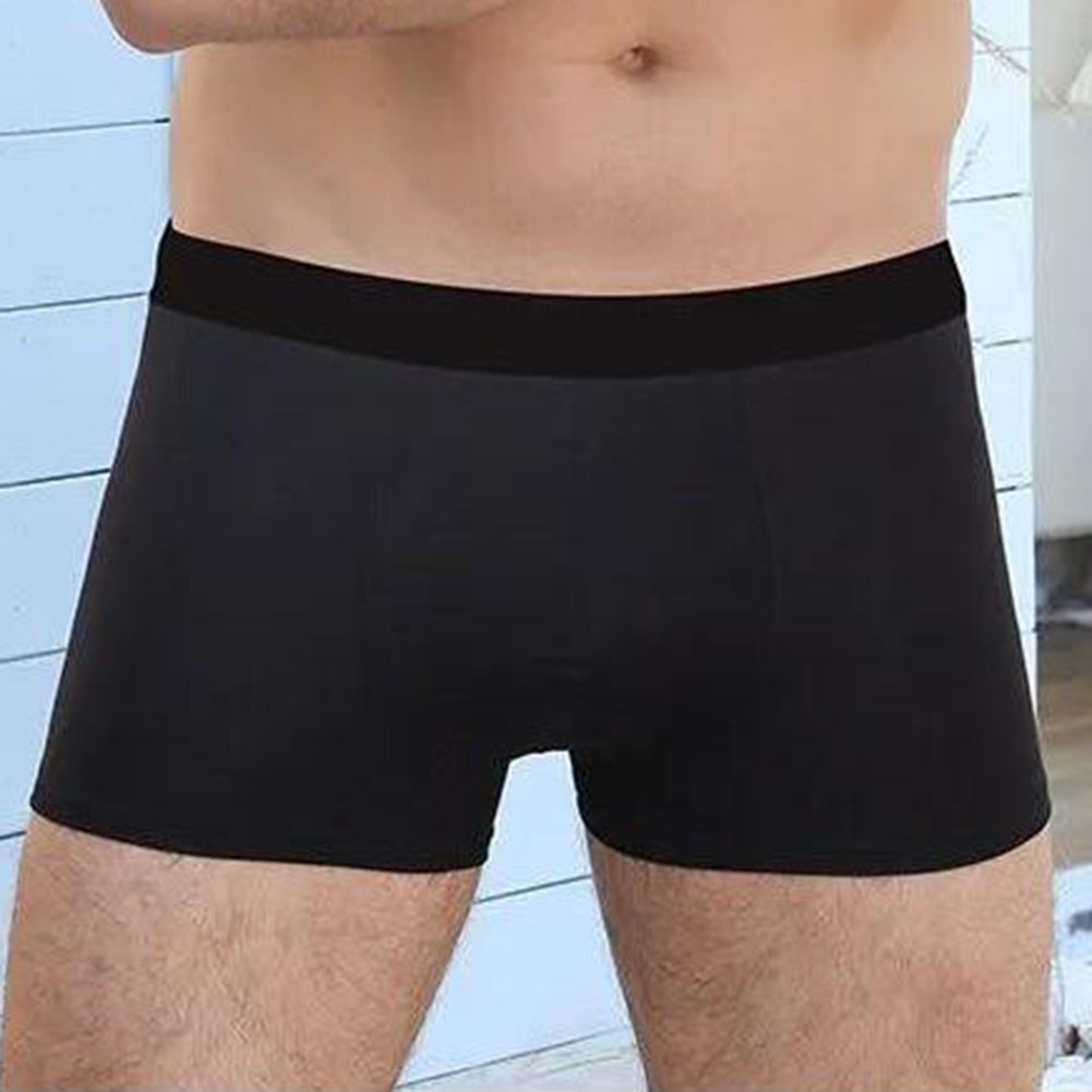 Boxer sportivo pantaloncino uomo traspirante vita media tinta unita intimo leggero - Foto 13 di 16