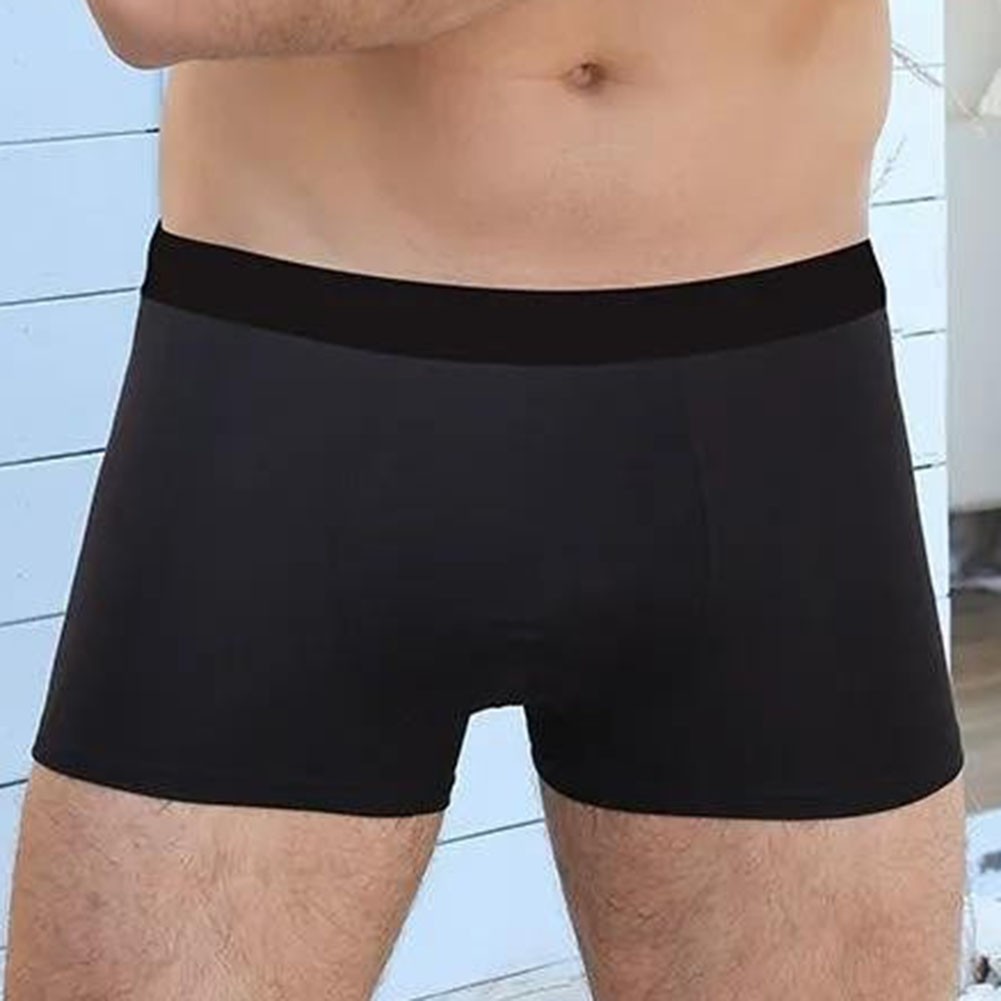 Boxer sportivo pantaloncino uomo traspirante vita media tinta unita intimo leggero - Foto 14 di 16