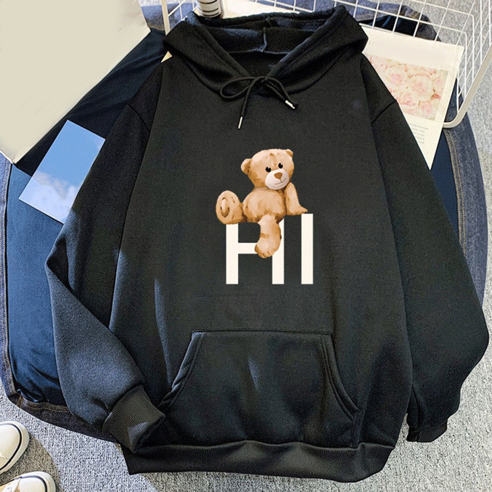 Printed Long Sleeve Sports Hoodie for Women Suitable for Vacation and Club Wear - Picture 20 of 65