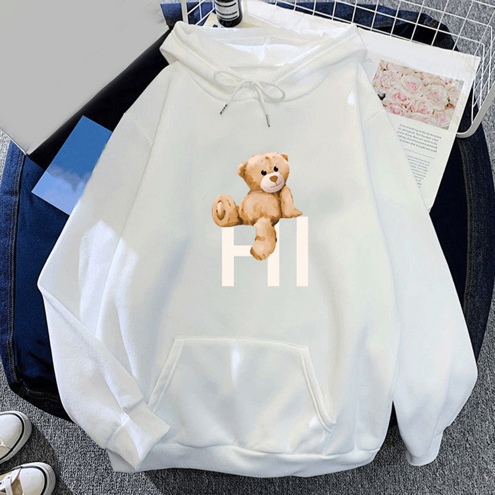 Printed Long Sleeve Sports Hoodie for Women Suitable for Vacation and Club Wear - Picture 19 of 65
