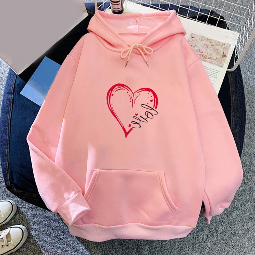 Sudadera con Capucha Estampada Manga Larga Damas Moda Deportes Hiphop Estilo Retro - Imagen 9 de 13