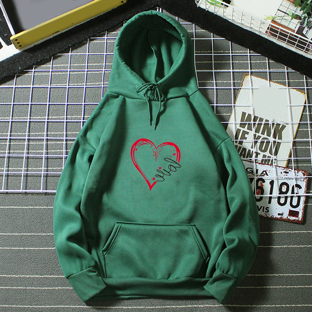 Sudadera con Capucha Estampada Manga Larga Damas Moda Deportes Hiphop Estilo Retro - Imagen 13 de 13