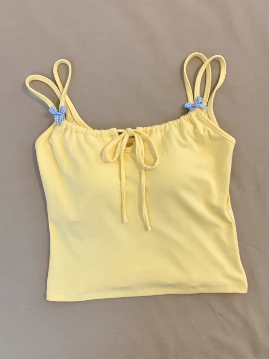 Double Shoulder Strap Women Vest Tank Top with Chest Pads for Casual Looks - Picture 37 of 43