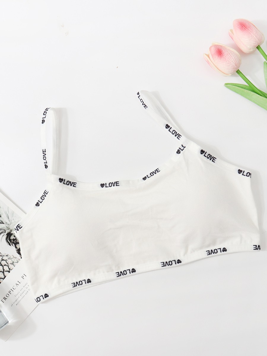 Summer Casual Vest for Women Letter Halter Bra Sports Style Cotton Fabric - Picture 25 of 45