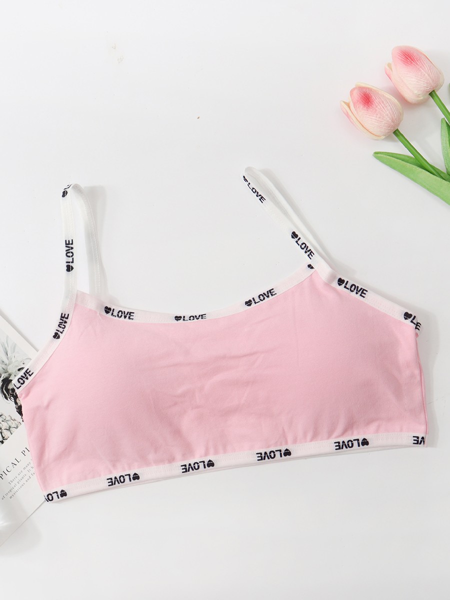 Summer Casual Vest for Women Letter Halter Bra Sports Style Cotton Fabric - Picture 37 of 45
